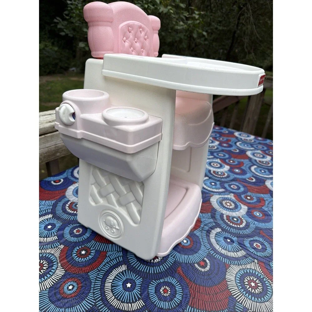 Vintage Fisher Price 71777 “Rare” Caring Touch Pink Baby Doll High Chair